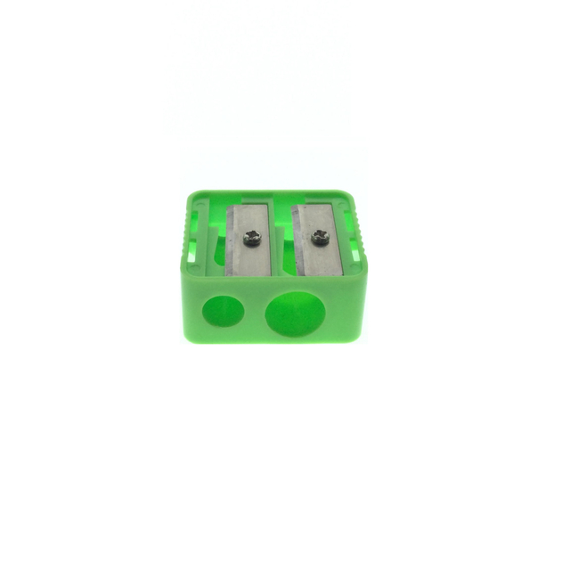 Green Dual Holes Ołówek Ostrzarka